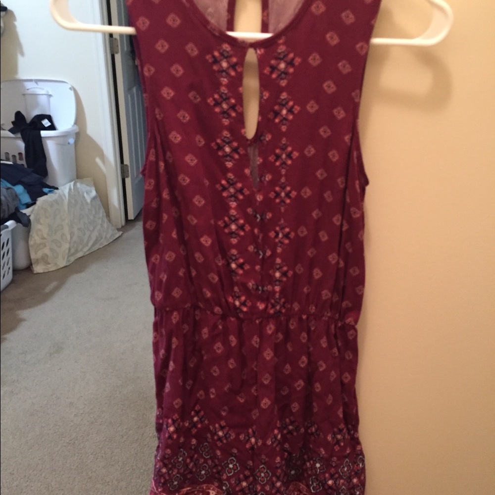 Burgundy romper